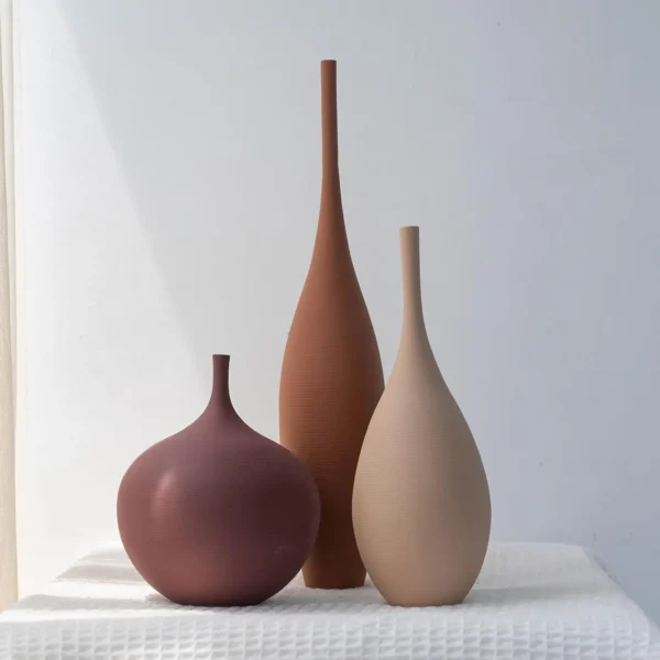 Set of 3 Modern Farmhouse  Ceramic Vases