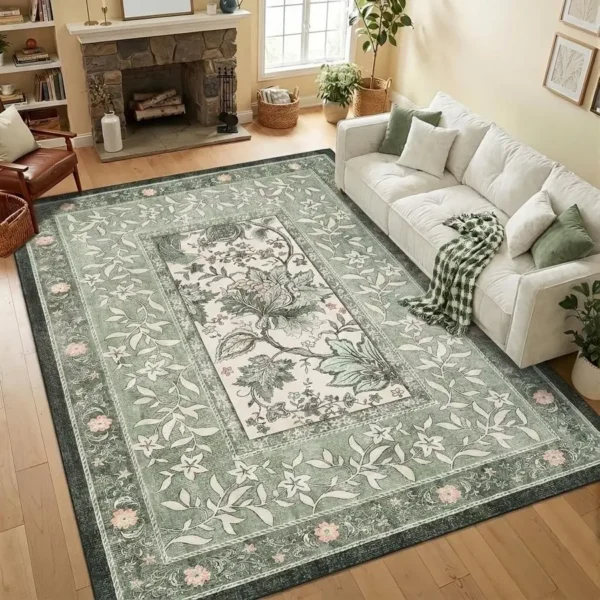 Provence 5x7 Area Rug Sage Green