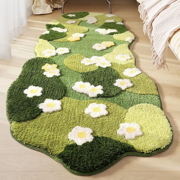 3D Lawn Moss Rugs Carpet Green Forest