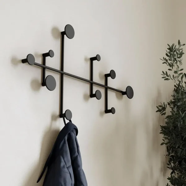 Wall-Mounted Coat Rack | Hooks for Storage