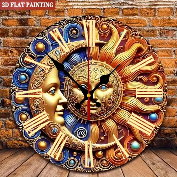 Sun & Moon Wall Clock.