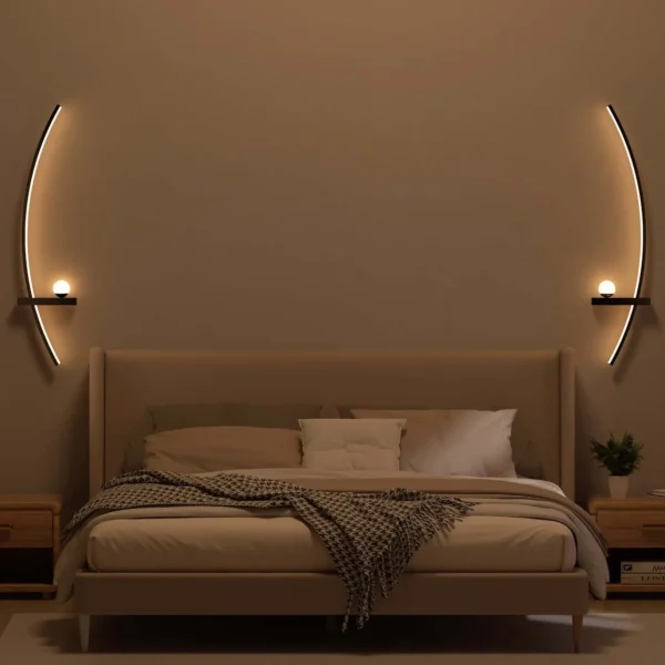 2pcs Adjustable LED Wall Sconce 3000K Warm Glow