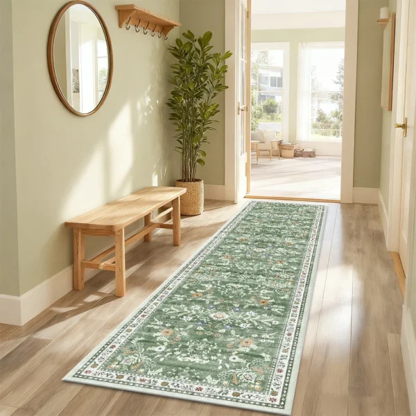 Boho Runner Rug Non Slip: 2'6"x8