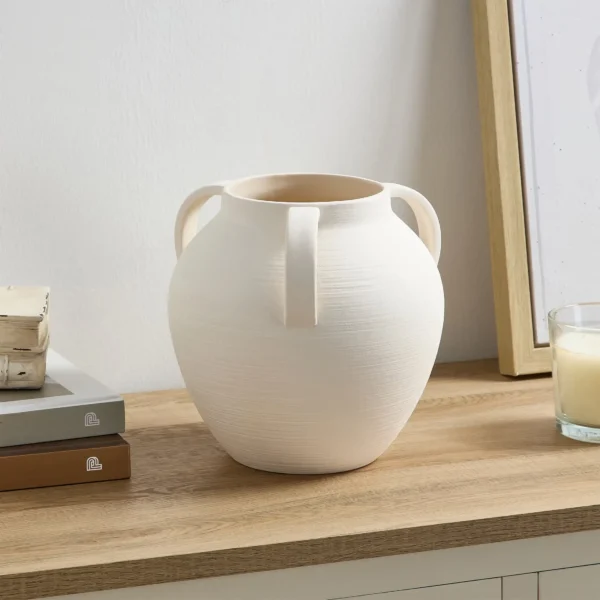 Matte Textured Ceramic Stoneware Vase
