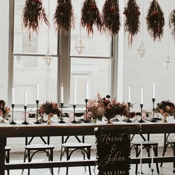 12pcs Elegant Metal Candle Holder